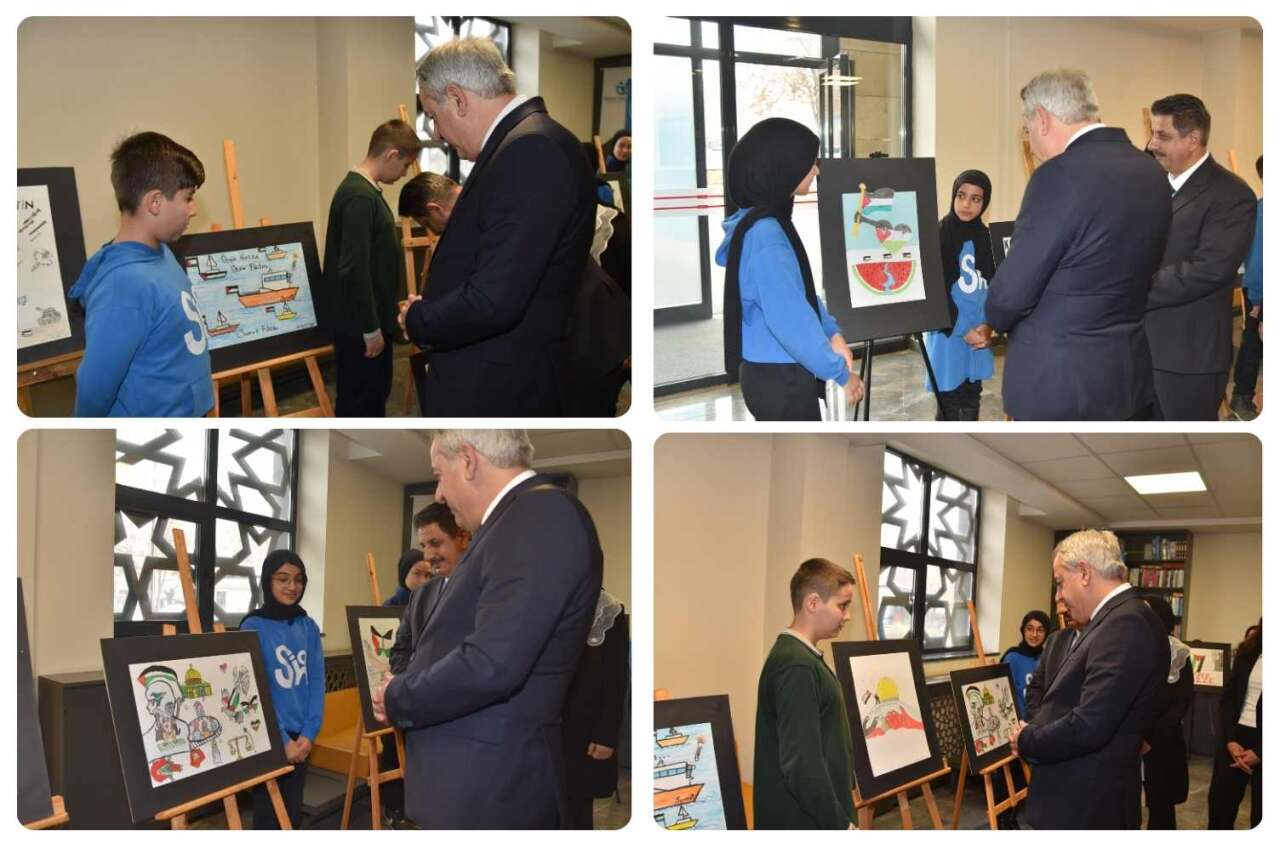 Konya’daki genç yetenekler tuvallerini Filistin için renklendirdi 6